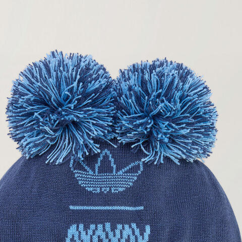 Adidas Original阿迪三叶草2025中性POM POM BEANIE针织帽KA2408