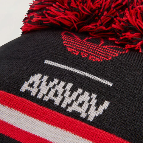 Adidas Original阿迪三叶草2025中性POM POM BEANIE针织帽KA2391