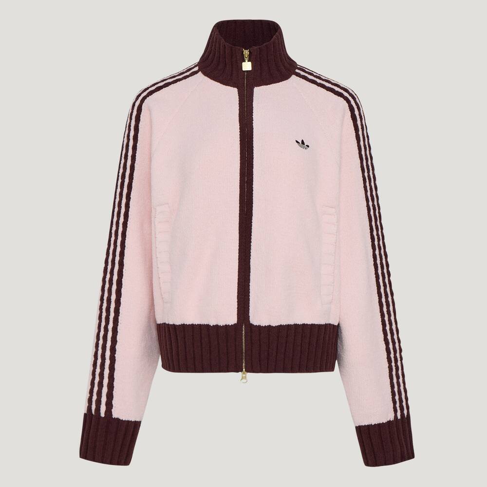 Adidas Original阿迪三叶草2026女子W KNIT TT针织无帽外套KV8867