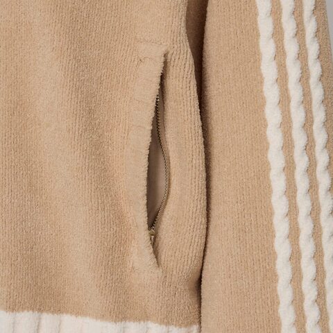 Adidas Original阿迪三叶草2026女子W KNIT TT针织无帽外套KV8866