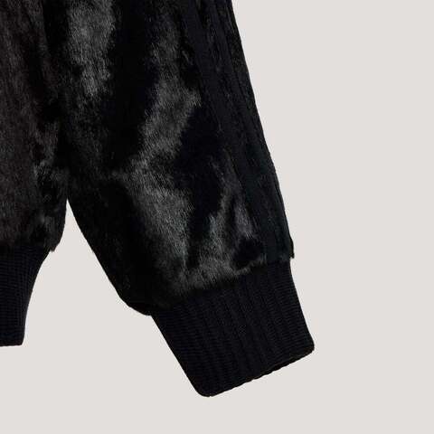 Adidas Original阿迪三叶草2026男子FUR TT人造毛绒外套KU9406