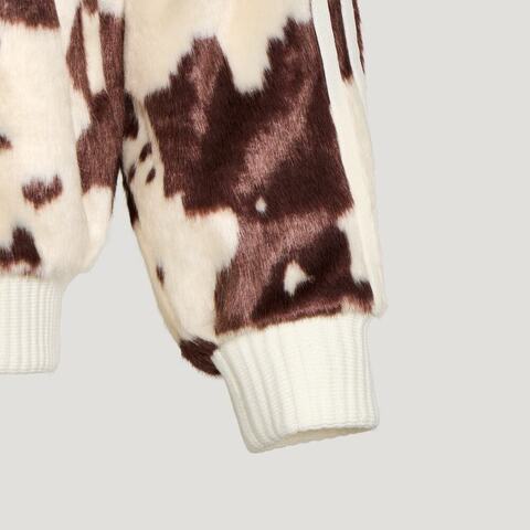 Adidas Original阿迪三叶草2026男子PRINT TT人造毛绒外套KU9405