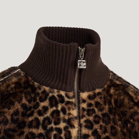 Adidas Original阿迪三叶草2026男子PRINT TT人造毛绒外套KU9407