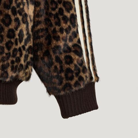 Adidas Original阿迪三叶草2026男子PRINT TT人造毛绒外套KU9407