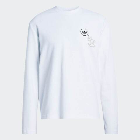 Adidas Original阿迪三叶草2026男子WHITE WAFFLE LS针织无领长TKG6440