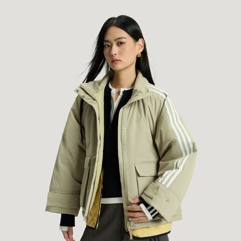 Adidas Original阿迪三叶草2026女子3S DELUX W PAD薄棉服KS5331