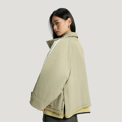 Adidas Original阿迪三叶草2026女子3S DELUX W PAD薄棉服KS5331