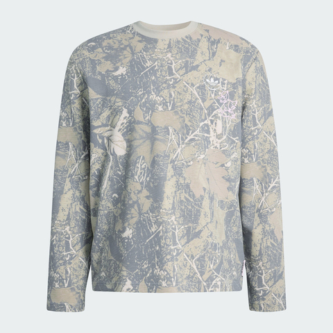 Adidas Original阿迪三叶草2026男子CAMO WAFFLE LS针织无领长TKG6434