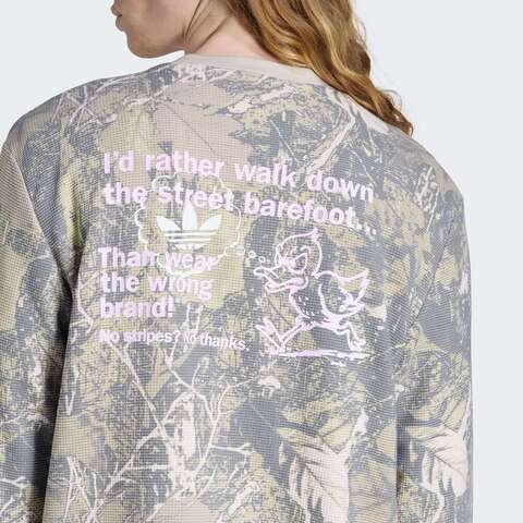 Adidas Original阿迪三叶草2026男子CAMO WAFFLE LS针织无领长TKG6434
