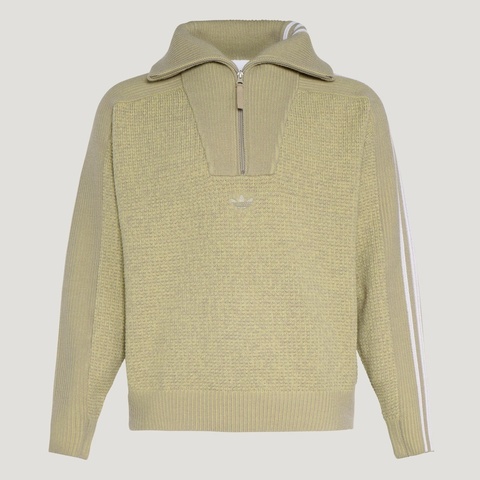 Adidas Original阿迪三叶草2026男子3S DELUX KNIT毛线套头衫KS5341