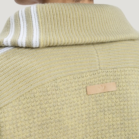 Adidas Original阿迪三叶草2026男子3S DELUX KNIT毛线套头衫KS5341