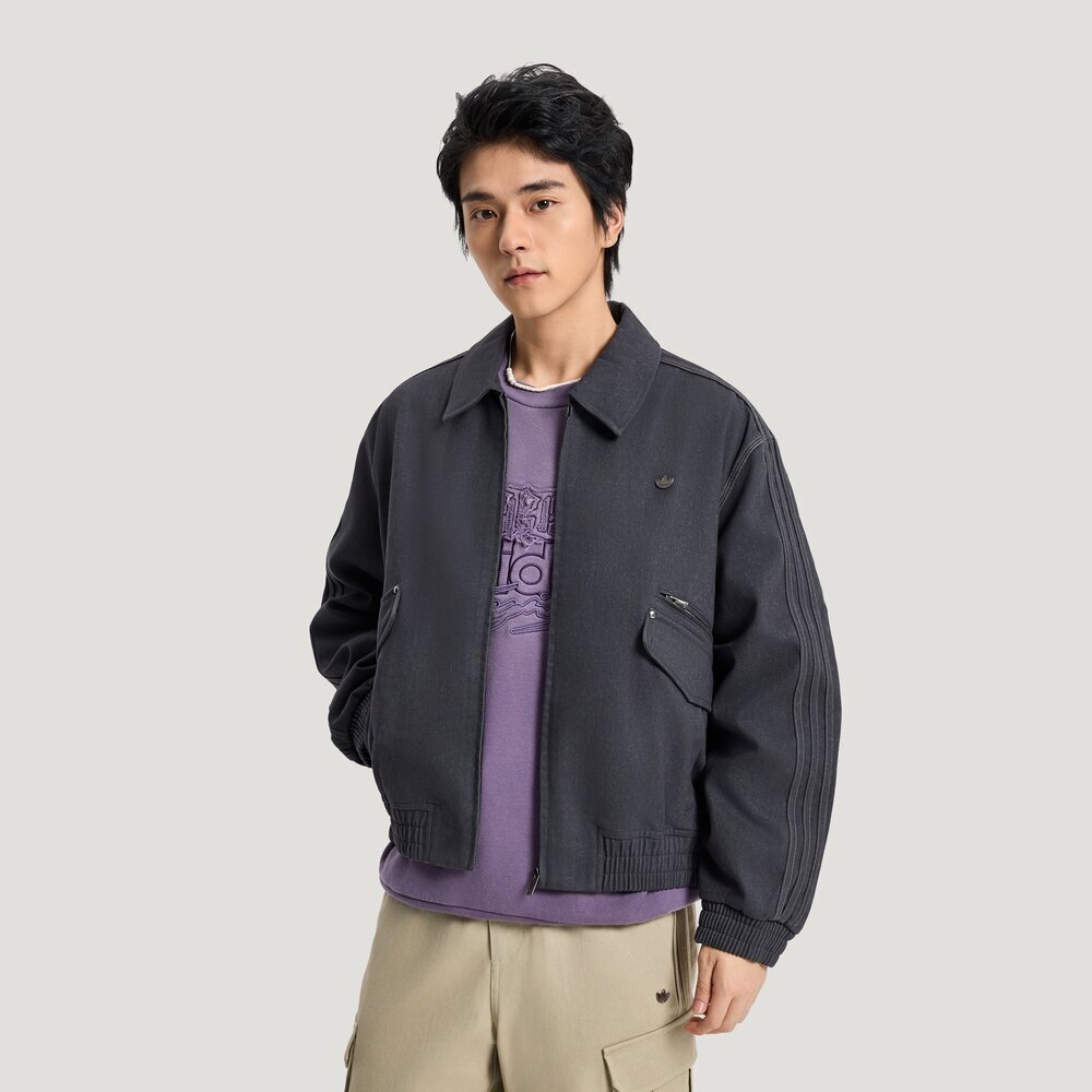 Adidas Original阿迪三叶草2026男子JACKET M梭织无帽外套KR5051