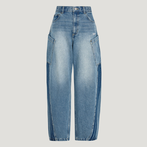 Adidas Original阿迪三叶草2026女子PANT W牛仔长裤KR2628