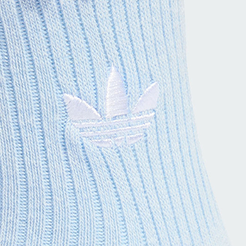 Adidas Original阿迪三叶草2026中性RUFFLE 1/4 S 2P短袜优惠装KD8368