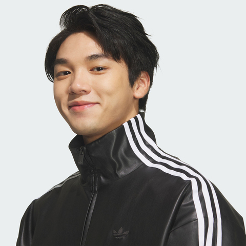 Adidas Original阿迪三叶草2026男子PLEATHER 3S TT皮衣KQ5472