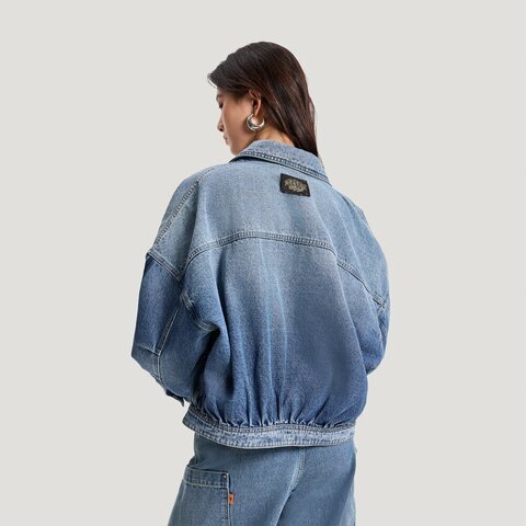 Adidas Original阿迪三叶草2026女子JACKET W牛仔外套KR5042