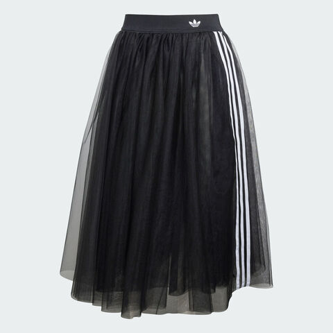 Adidas Original阿迪三叶草2026女子TULLE SKIRT针织长裙KS6563