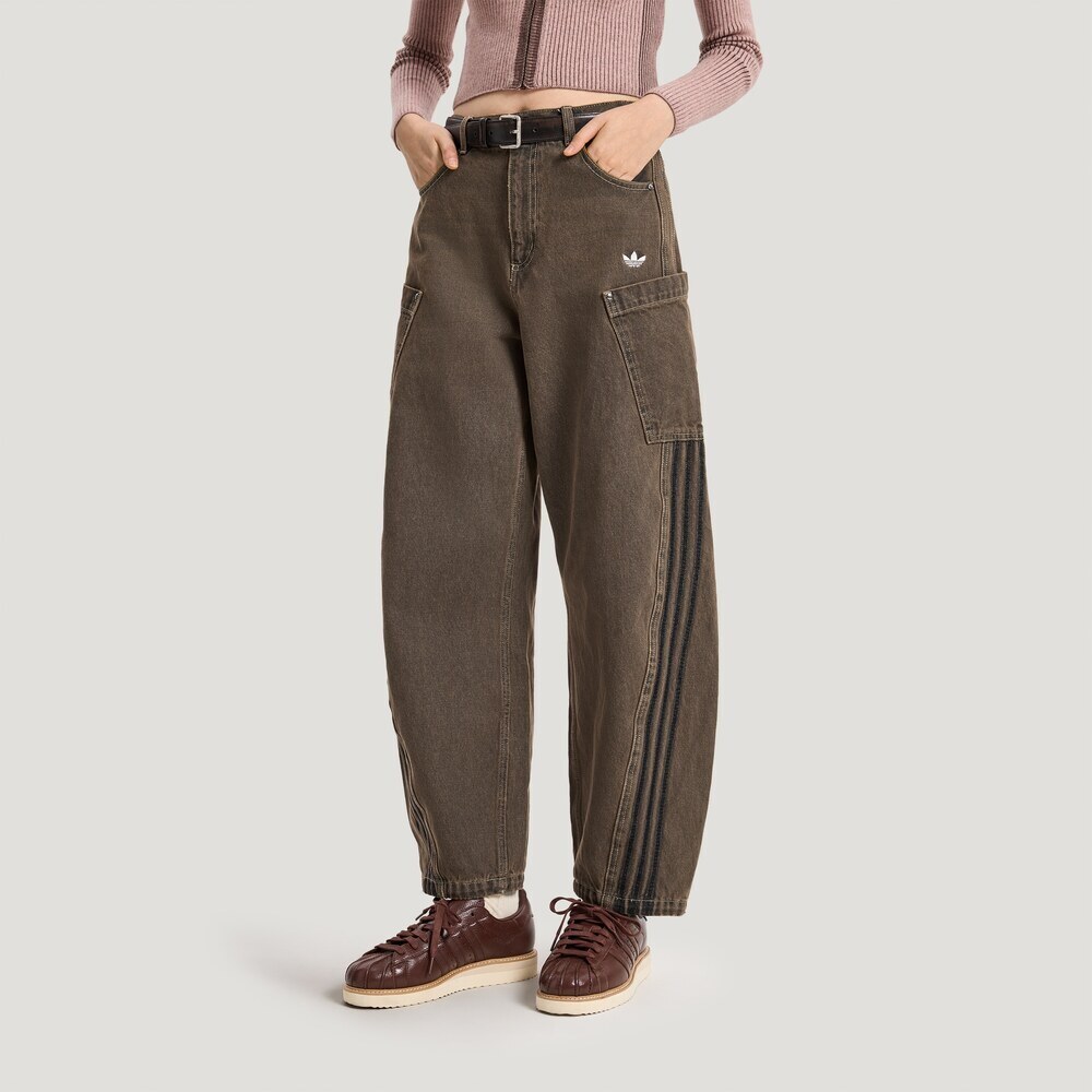 Adidas Original阿迪三叶草2026女子PANT W牛仔长裤KR2627