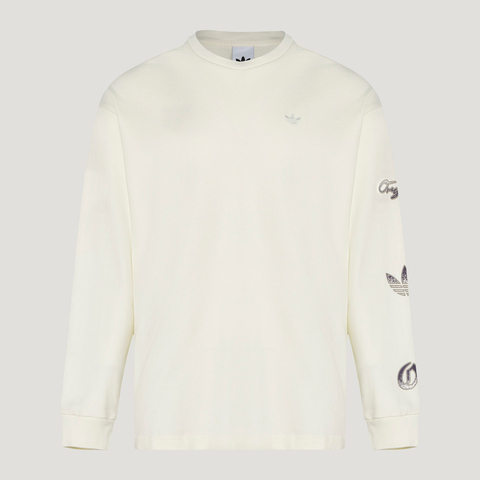 Adidas Original阿迪三叶草2026男子LONG SLV TEE M针织无领长TKR5046