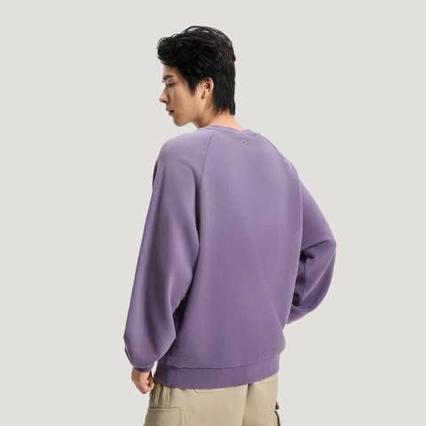 Adidas Original阿迪三叶草2026男子SWEAT CREW M针织无帽卫衣KR5048