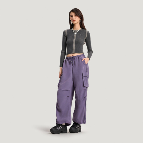Adidas Original阿迪三叶草2026女子TRACK PANT W梭织长裤KV6898