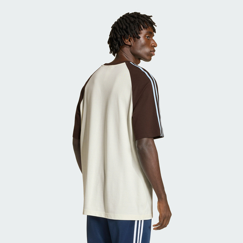 Adidas Original阿迪三叶草2026男子BRITCORE RINGER针织无领短THZ3830