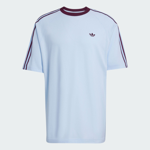 Adidas Original阿迪三叶草2026男子BRITCORE RINGER针织无领短THZ3831