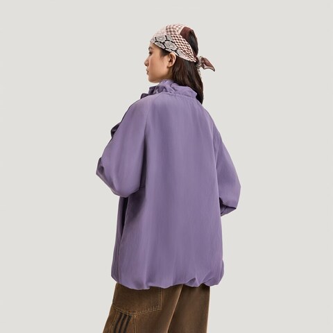 Adidas Original阿迪三叶草2026女子OVSD TT W梭织无帽外套KR2626