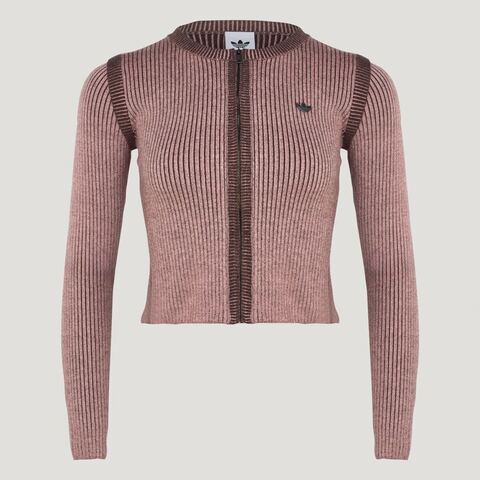 Adidas Original阿迪三叶草2026女子SWEATER JKT W毛线开衫KR5038