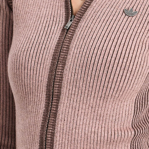 Adidas Original阿迪三叶草2026女子SWEATER JKT W毛线开衫KR5038