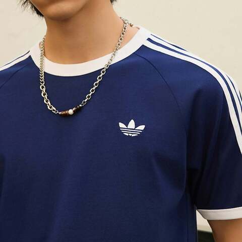 Adidas Original阿迪三叶草2026男子3S TEE针织无领短THZ9634