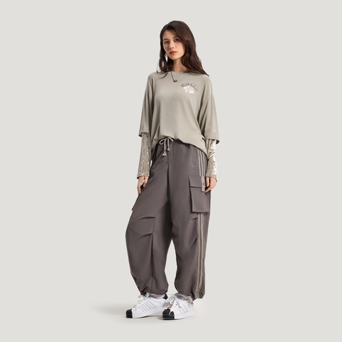 Adidas Original阿迪三叶草2026女子TRACK PANT W梭织长裤KV6897