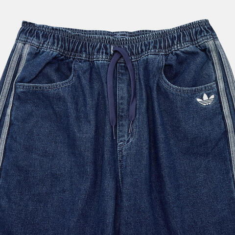 Adidas Original阿迪三叶草2026男大童FIREBIRD DEN TP牛仔长裤KE2850