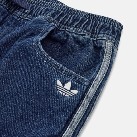 Adidas Original阿迪三叶草2026男大童FIREBIRD DEN TP牛仔长裤KE2850