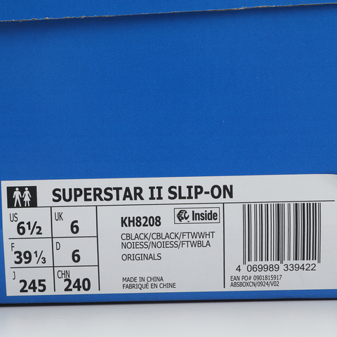 Adidas Original阿迪三叶草2026中性SUPERSTAR II X SLIP-ONORI-CLASSICKH8208