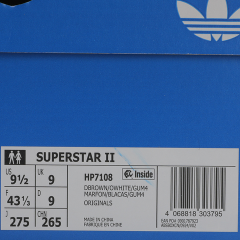 Adidas Original阿迪三叶草2026中性SUPERSTAR IIORI-CLASSICHP7108