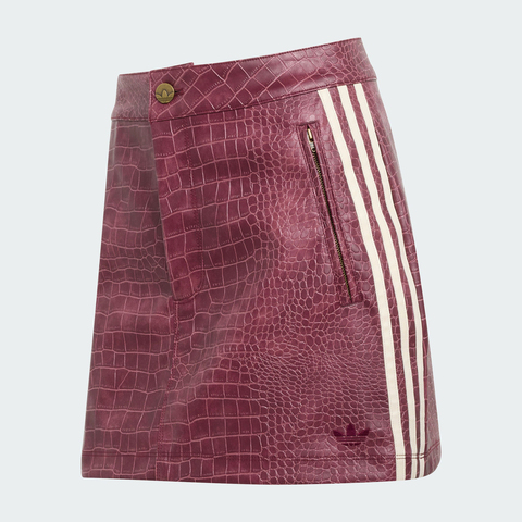 Adidas Original阿迪三叶草2026女子PLEATHER SK皮裙KD8785