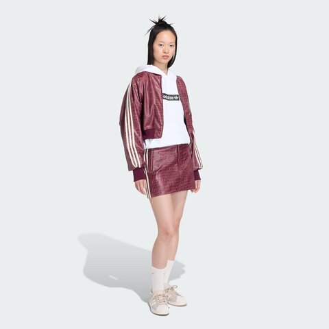 Adidas Original阿迪三叶草2026女子PLEATHER SK皮裙KD8785