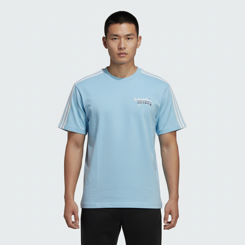 Adidas Original阿迪三叶草2026男子VDAY TEE U针织无领短TKT6376