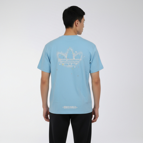 Adidas Original阿迪三叶草2026男子VDAY TEE U针织无领短TKT6376