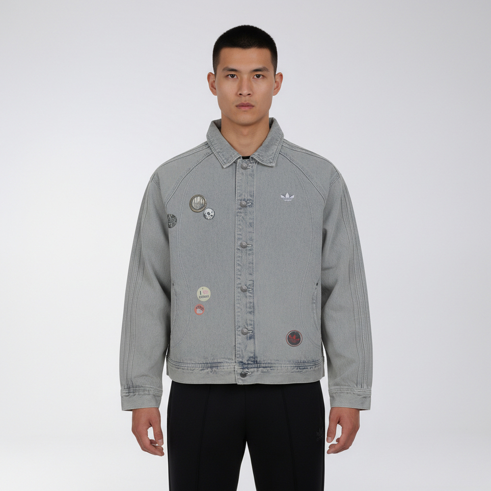 Adidas Original阿迪三叶草2026男子VDAY DNM JKT牛仔外套KT6363