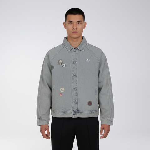 Adidas Original阿迪三叶草2026男子VDAY DNM JKT牛仔外套KT6363
