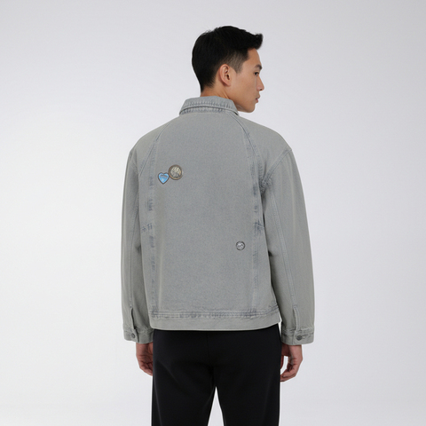 Adidas Original阿迪三叶草2026男子VDAY DNM JKT牛仔外套KT6363