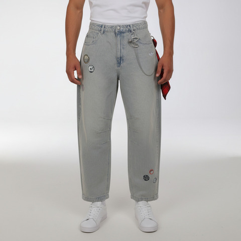 Adidas Original阿迪三叶草2026男子VDAY DNM PANT牛仔长裤KT6366