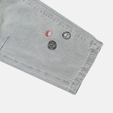 Adidas Original阿迪三叶草2026男子VDAY DNM PANT牛仔长裤KT6366