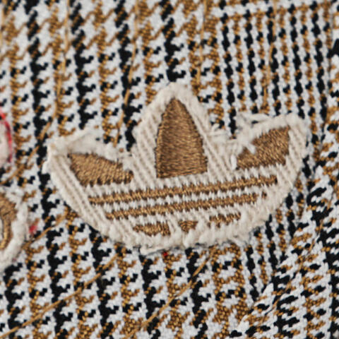 Adidas Original阿迪三叶草2026中性PLAID CAP弯沿帽KW1277