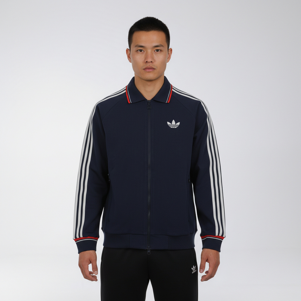 Adidas Original阿迪三叶草2026男子M COACH TT针织无帽外套KV8864