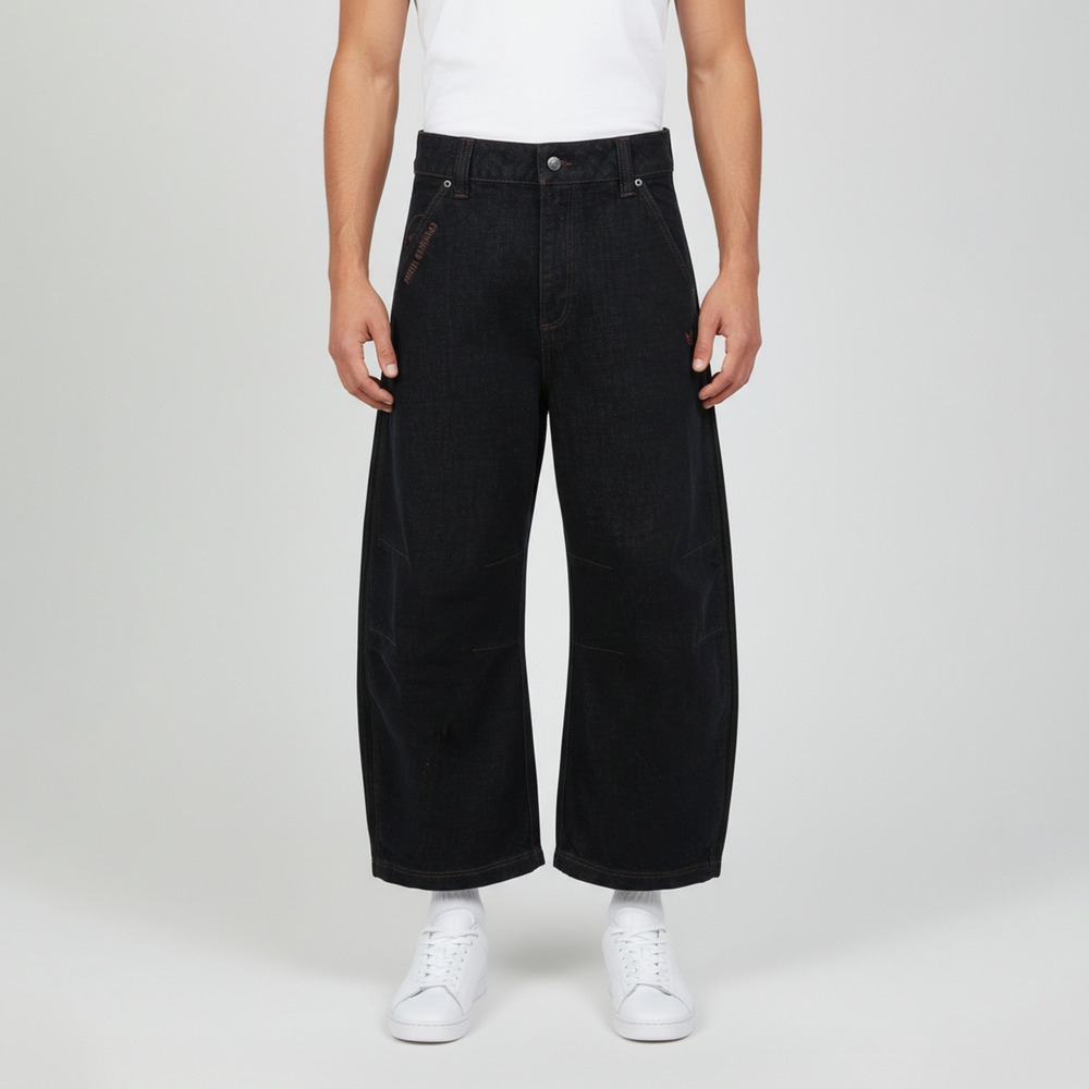 Adidas Original阿迪三叶草2026男子VDAY DNM PANT牛仔长裤KT6365