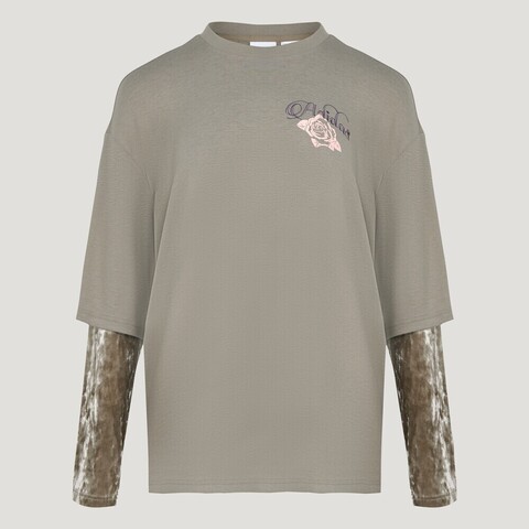 Adidas Original阿迪三叶草2026女子LONG SLV TEE W针织无领长TKR5039