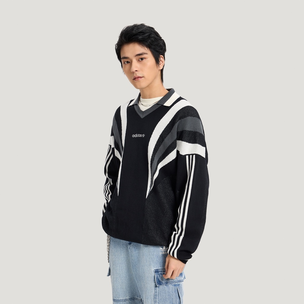 Adidas Original阿迪三叶草2026男子SWEATER M毛线套头衫KW2018